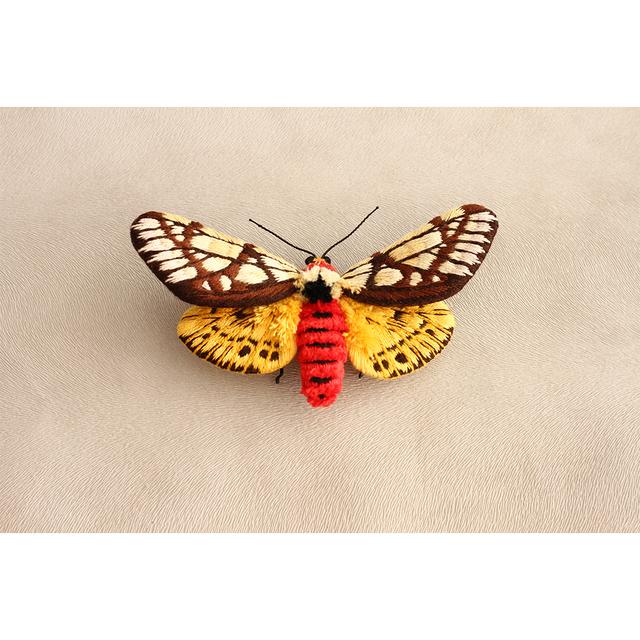 在庫なし【PieniSieni】7_アミメヒトリ ・ブローチ