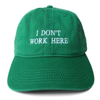 【IDEA】SORRY I DON'T WORK HERE HAT (Green)　キャップ