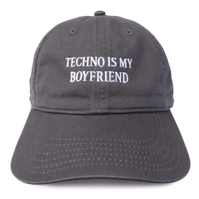 【IDEA】TECHNO IS MY BOYFRIEND HAT (Charcoal)　キャップ