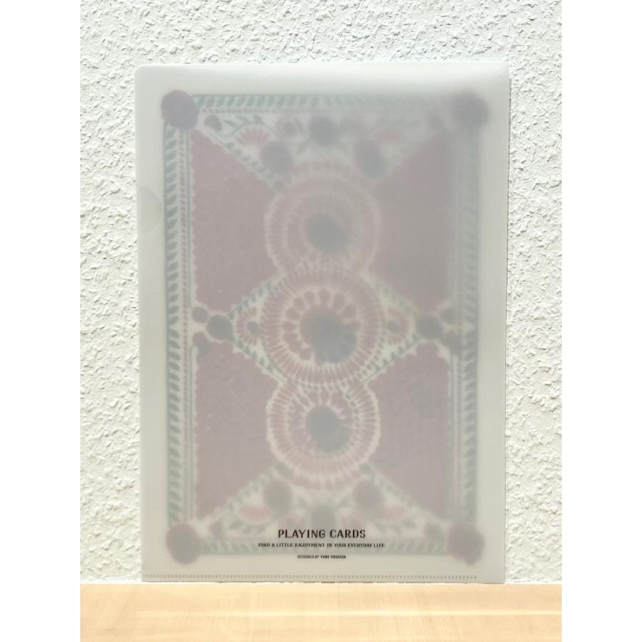 【吉田ユニ】PLAYING CARDS A4 CLEAR FILE/red