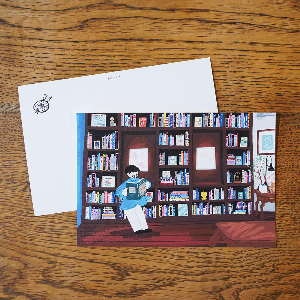 【大桃洋祐】ポストカードセット「本棚」