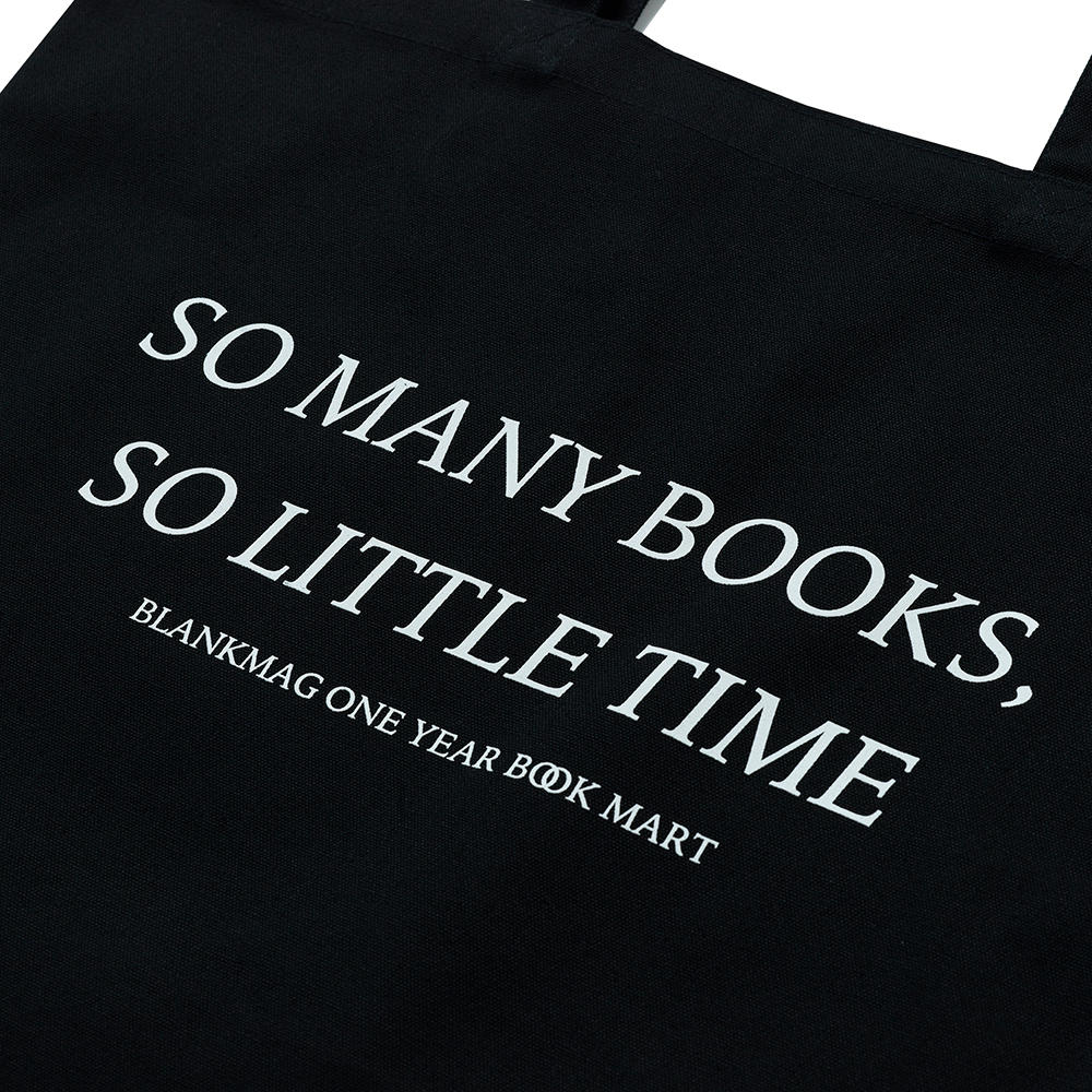 【種類の選択可／トートバッグ】BLANKMAG BOOK MART "SO MANY BOOKS, SO LITTLE TIME" TOTE BAG