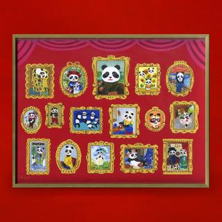 【受注：とやちかこ】Loving Panda Masterpiece Collection / Giclee （注文後２～3週間以降発送予定）