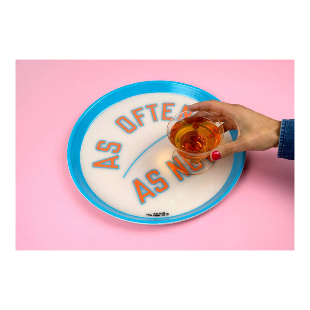 AS OFTEN AS NOT – TRAY by Lawrence Weiner ローレンス・ウェイナー