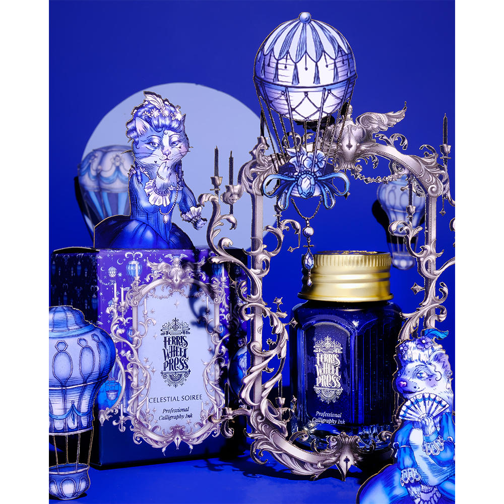 【28ml】Ferris Wheel Press Fanciful Events Collection（顔料インク） Celestial Soiree セレスティ ソワレ フェリス インク