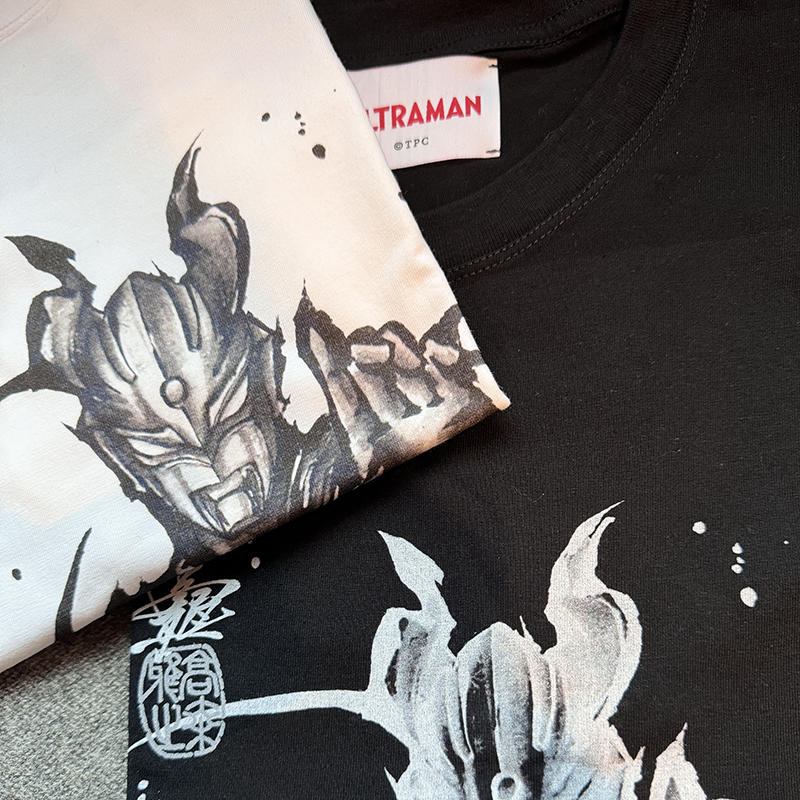 【蔦屋書店オリジナル・受注生産】ウルトラマンゼロ 水墨画 Tシャツ 黒L