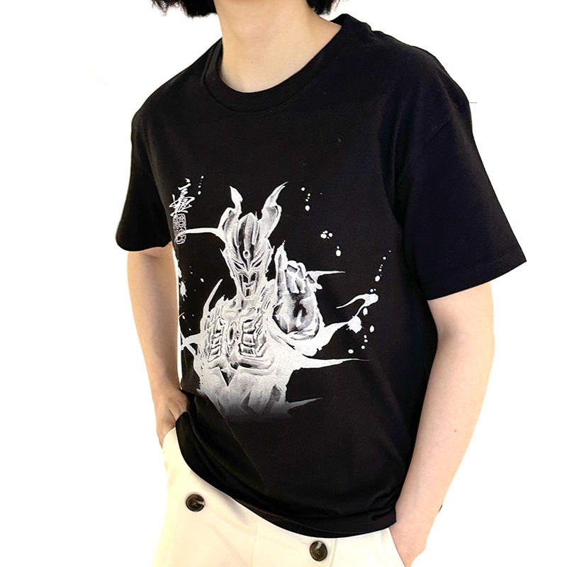 【蔦屋書店オリジナル】ウルトラマンゼロ 水墨画 Tシャツ 黒XL