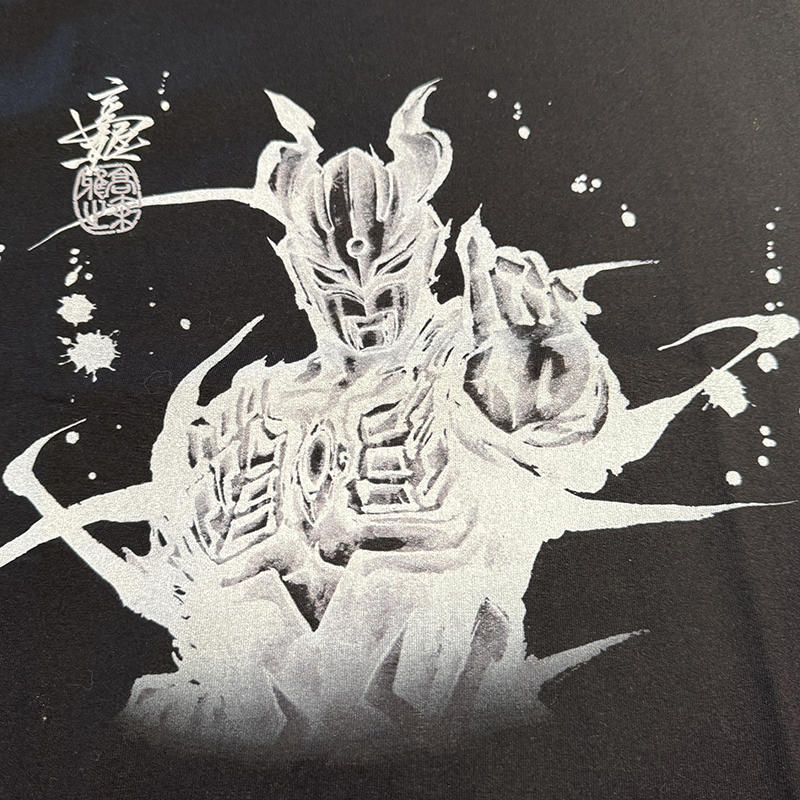 【蔦屋書店オリジナル】ウルトラマンゼロ 水墨画 Tシャツ 黒XL