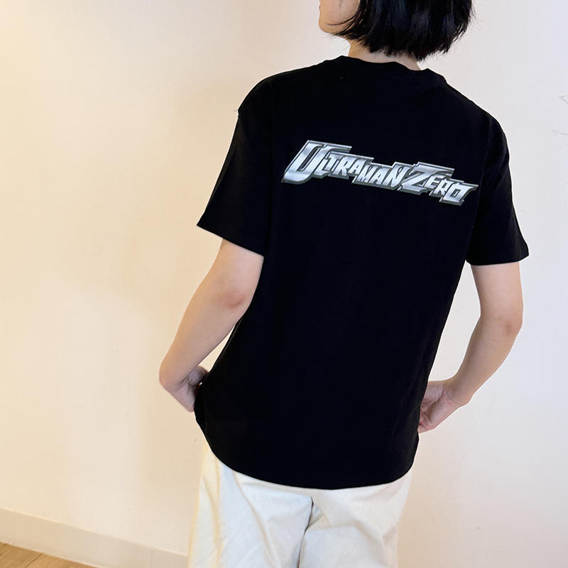 ウルトラマンゼロ　水墨画Tシャツ　黒(XL)