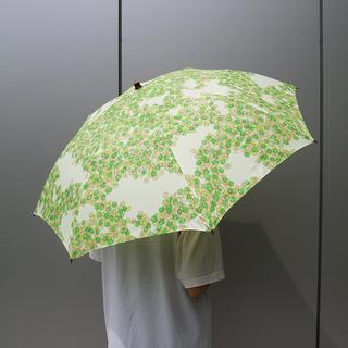 【イイダ傘店】 折り畳み晴雨兼用 こもれび 新緑