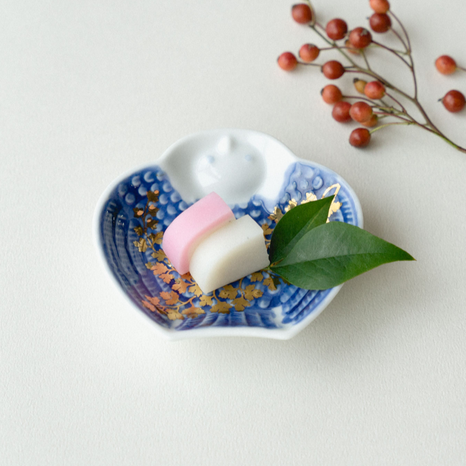 【amabro】九谷ミニ皿/MAME  脹雀形皿