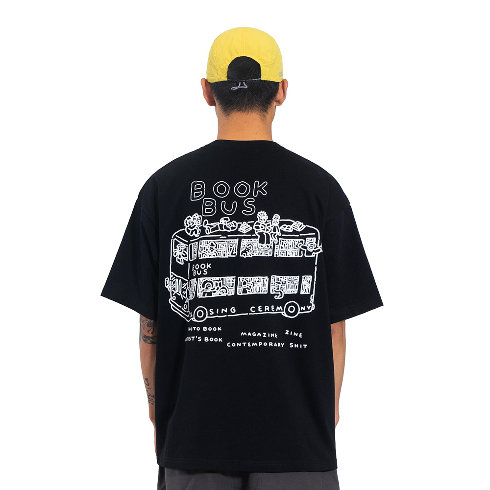 【Same Paper】Book Bus Tee Black Feat. CW Moss Tシャツ　ブラック