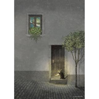 【日下明　受注作品：2025年1月上旬ご配送予定】Giclee Print『君に渡したいもの』木製パネル加工(大)