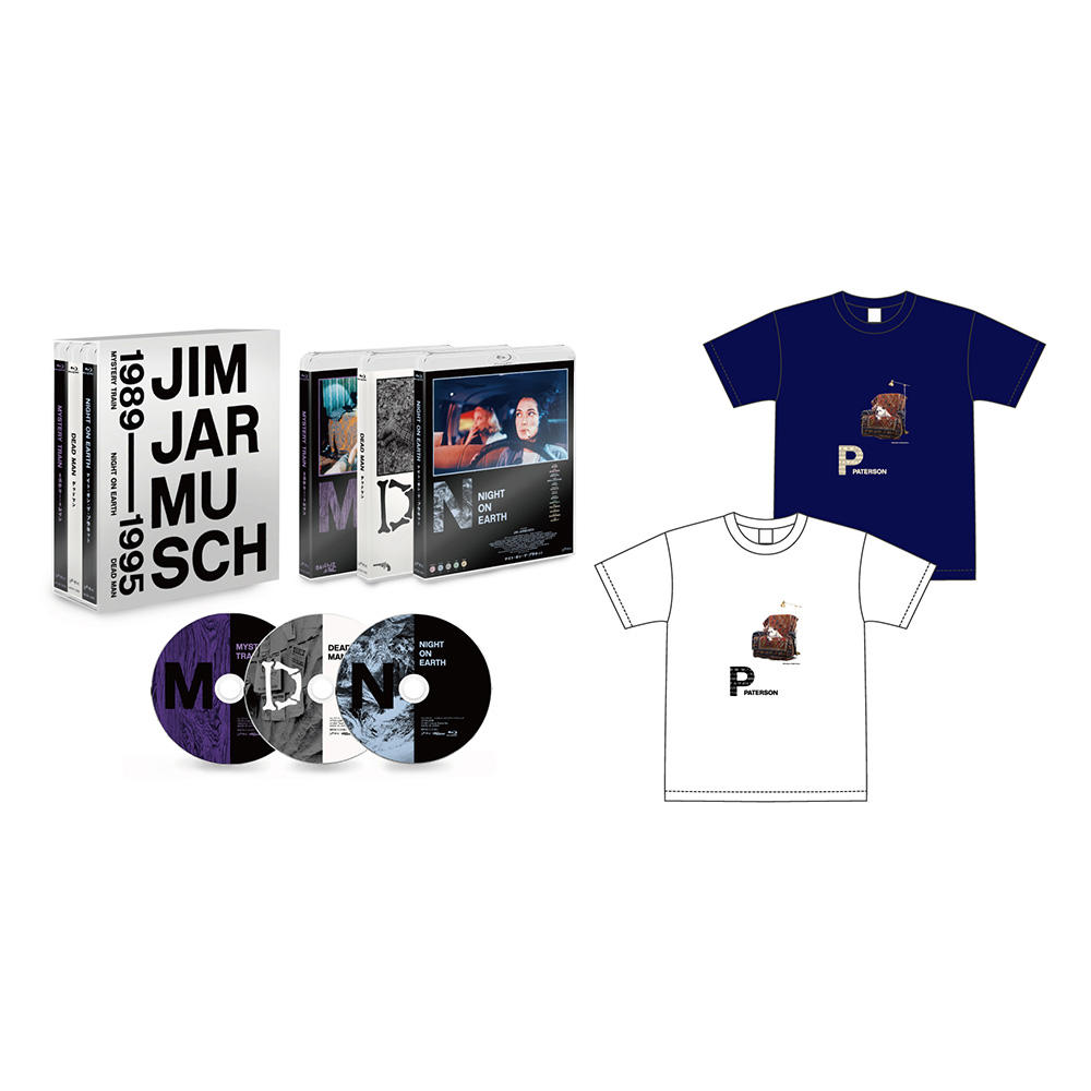 【受注生産】ジム・ジャームッシュ Blu-ray BOX2(1989-1995) &『パターソン』Tシャツ セット　ホワイト　※10月上旬以降順次発送予定