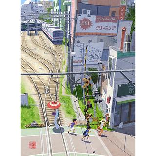 【小川真二郎  サイン入りGiclee Print  受注生産：11月下旬頃ご配送予定】【額装付き】東急池上線・夏の雪が谷大塚