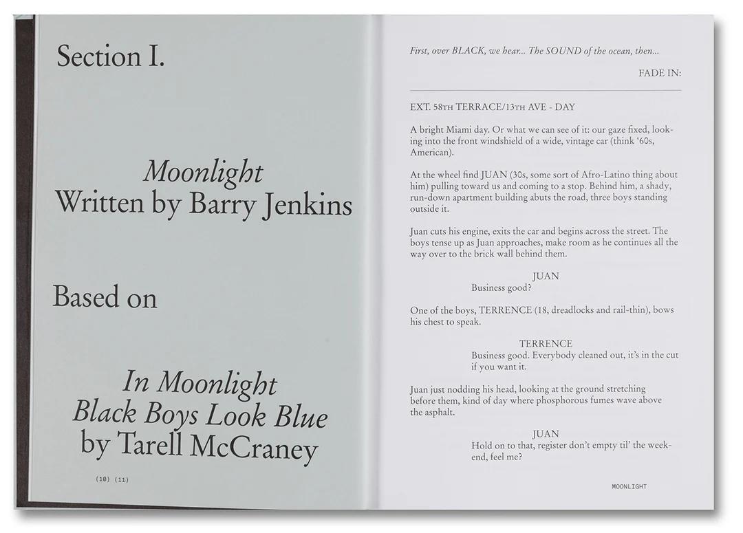 【A24】MOONLIGHT SCREENPLAY BOOK by Barry Jenkins（バリー・ジェンキンス）　映画『ムーンライト』作品集