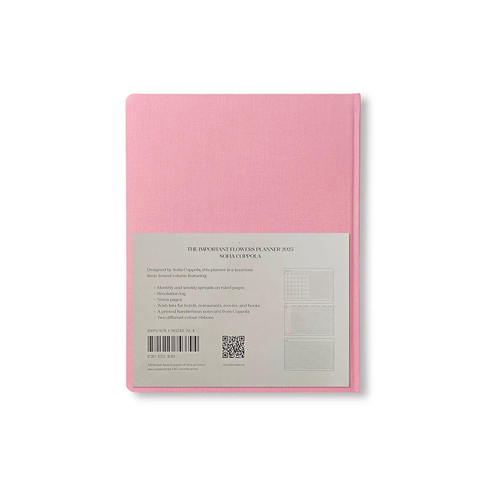 【予約】THE IMPORTANT FLOWERS PLANNER 2025 by Sofia Coppola　※11月下旬入荷次第発送予定