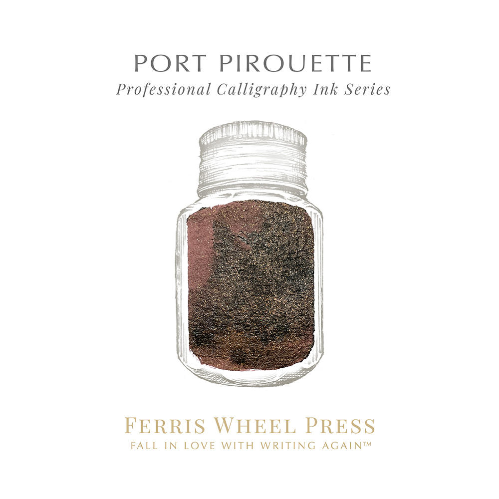 【28ml】 Ferris Wheel Press Fanciful Events Collection（顔料インク）Port Pirouette　フェリス カリグラフィーインク