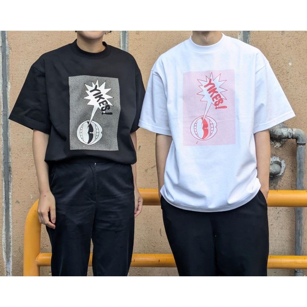 【横尾忠則】Tシャツ「YIKES!」（黒）