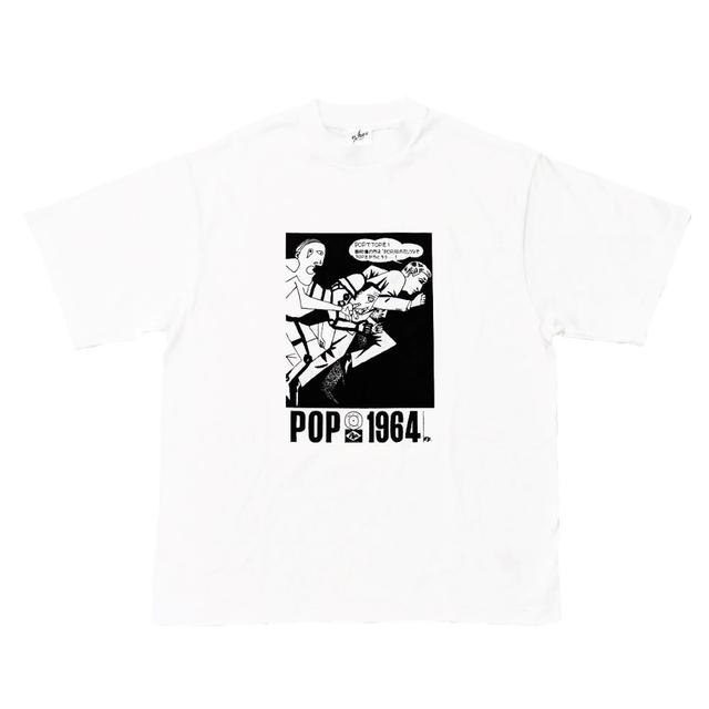 【横尾忠則】Tシャツ「POPでTOPを」（白）