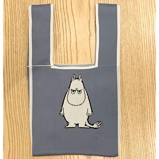 MOOMIN　ニットマルシェバッグアッシュブルー（ムーミン）