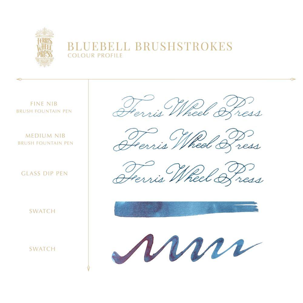 【予約：38ml】Ferris Wheel Press　BLUEBELL BRUSHSTROKES　フェリス インク　※2025年1月上旬以降発送予定