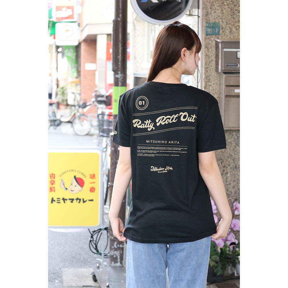 有田満弘デザインTシャツ【RattyRollOut】