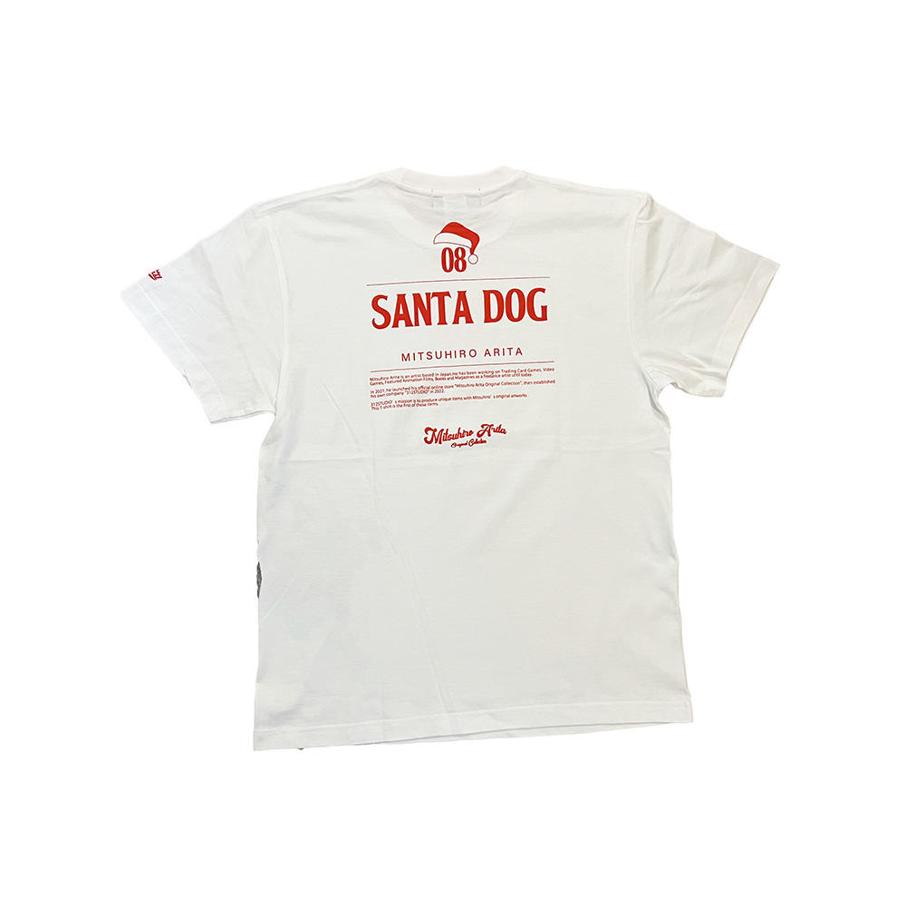 有田満弘デザインTシャツ【SantaDog】