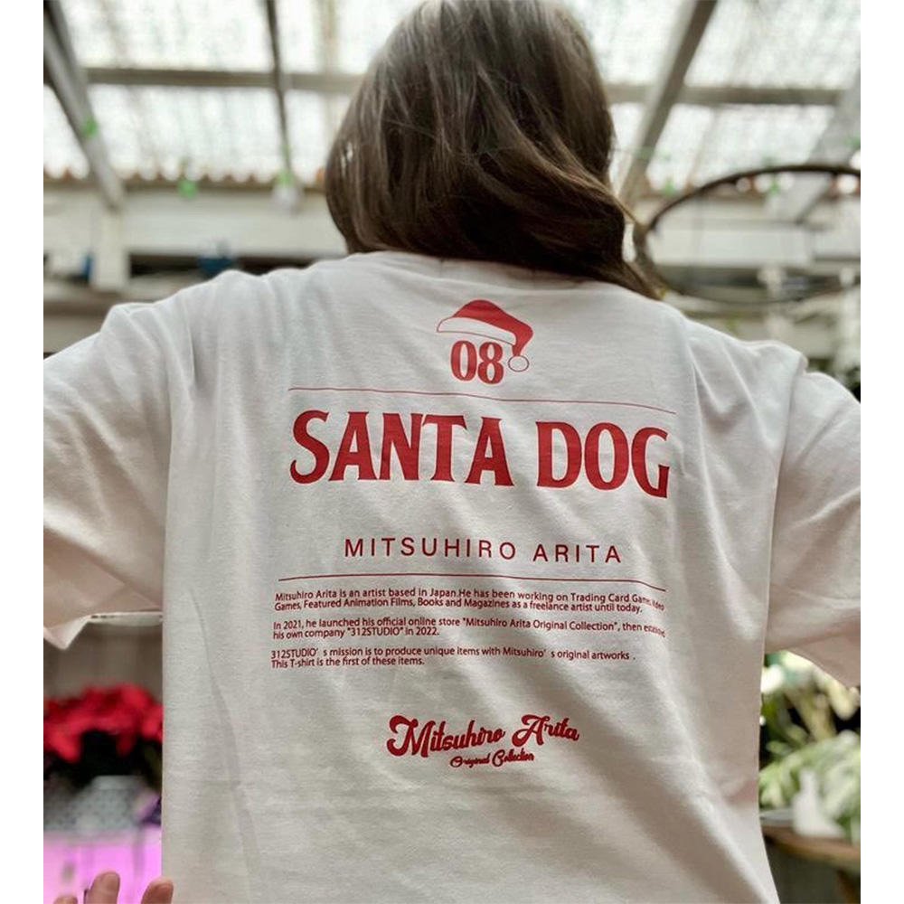 有田満弘デザインTシャツ【SantaDog】