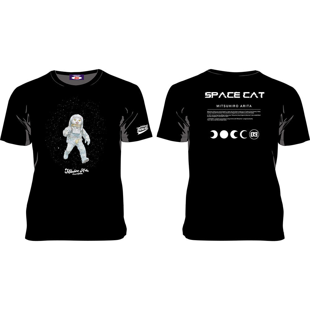 有田満弘デザインTシャツ【SpaceCat】