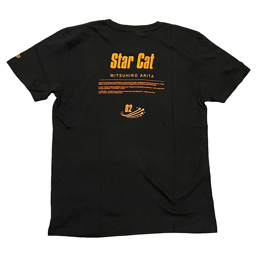 有田満弘デザインTシャツ【StarCat】