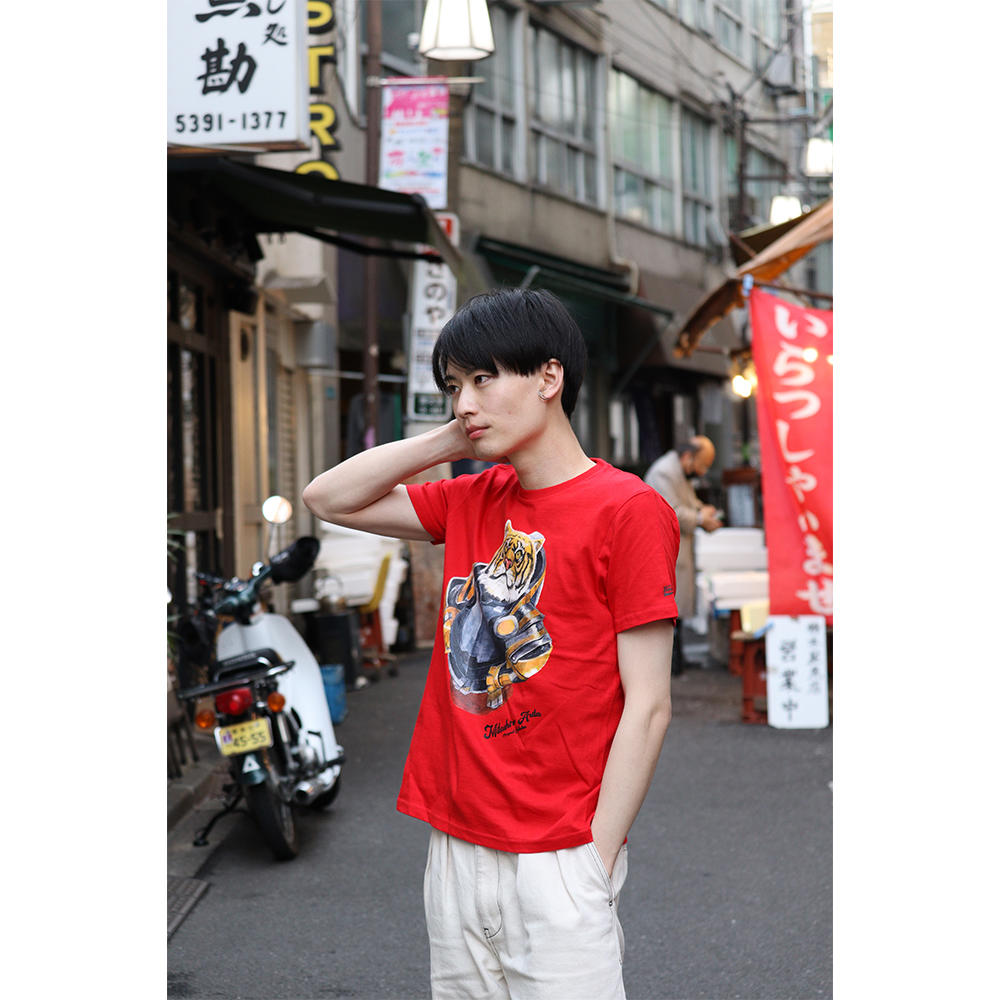 有田満弘デザインTシャツ【TigerinMechArmor】