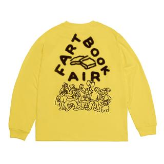 【サイズの選択可／Same Paper】Art Book Fair L/S Tee Feat. CW Moss [Yellow]　長袖Tシャツ