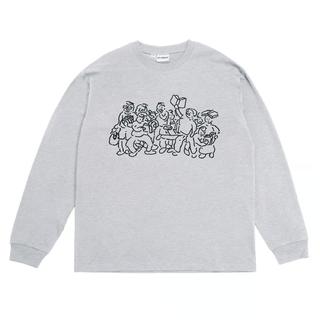 【サイズの選択可／Same Paper】Art Book Fair L/S Tee Feat. CW Moss [Grey]　長袖Tシャツ