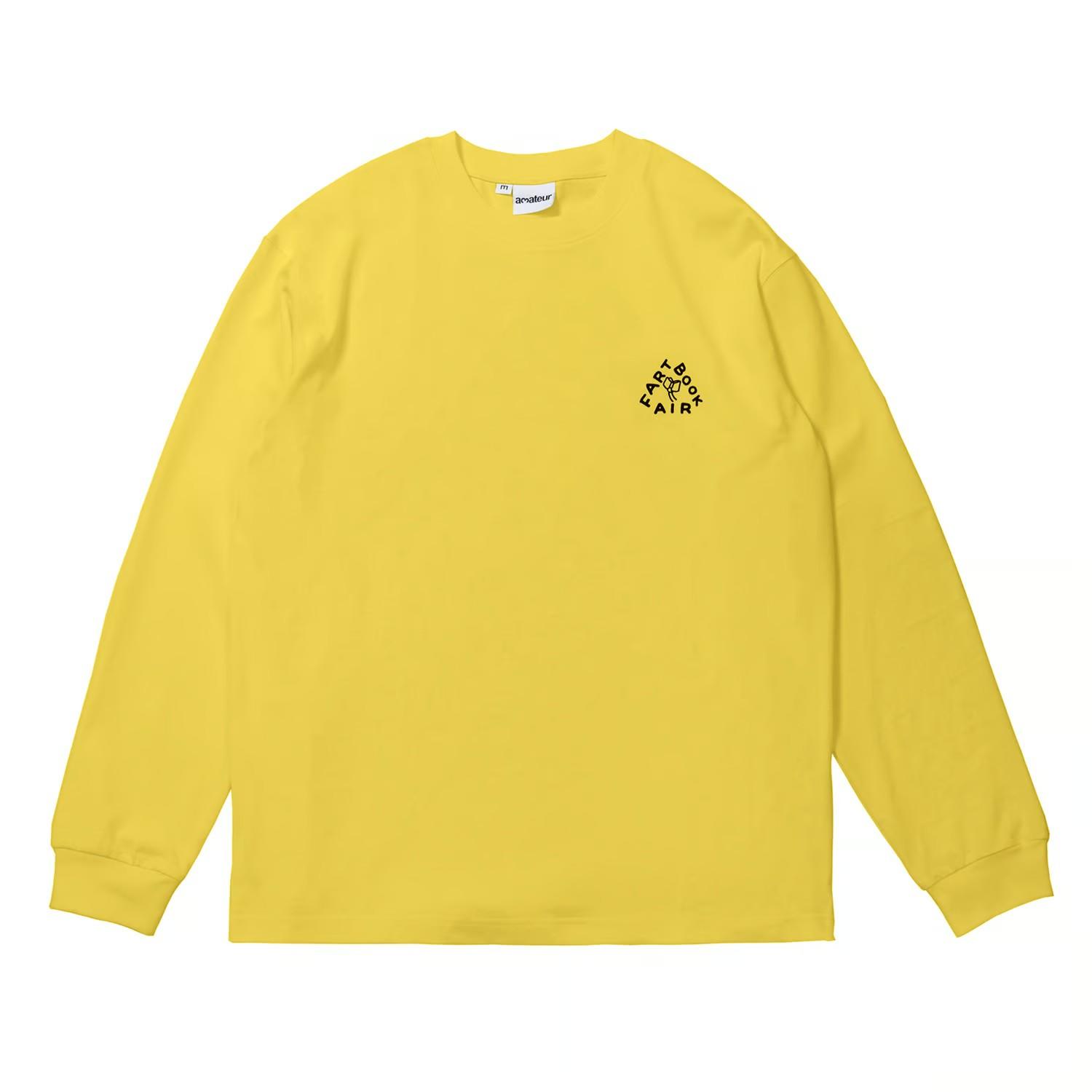 【サイズの選択可／Same Paper】Art Book Fair L/S Tee Feat. CW Moss [Yellow]　長袖Tシャツ