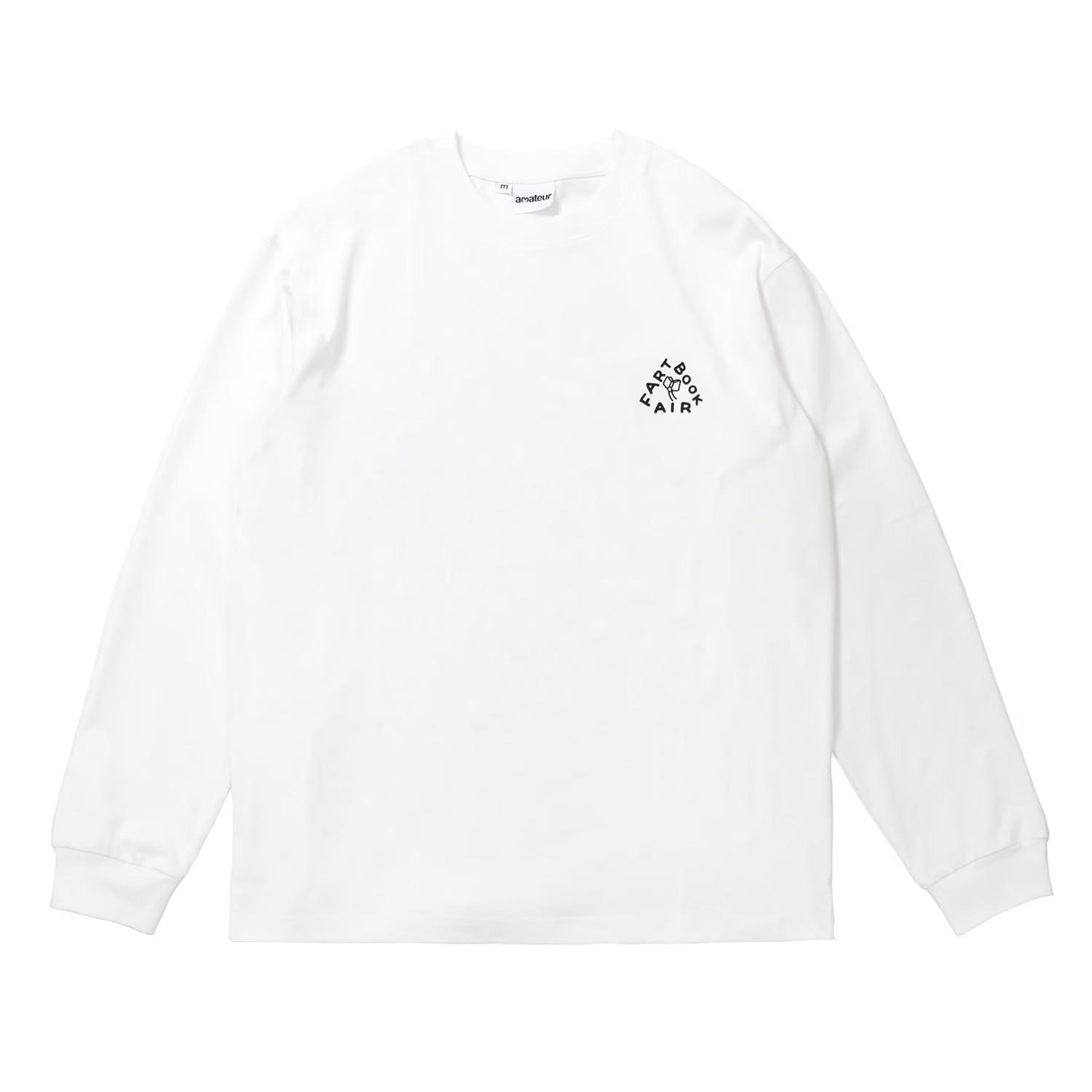 【サイズの選択可／Same Paper】Art Book Fair L/S Tee Feat. CW Moss [White]　長袖Tシャツ