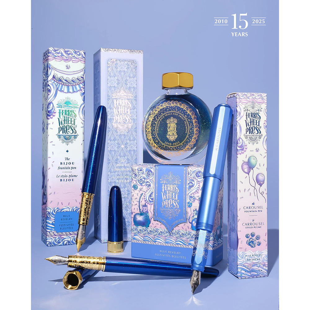 15周年限定デザイン】Ferris Wheel Press 万年筆 Blue Revelry