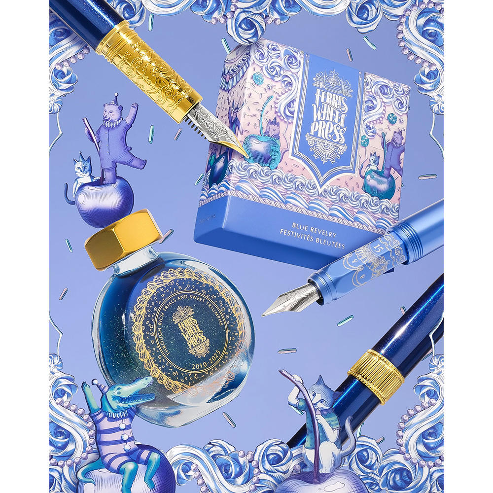 15周年限定デザイン】Ferris Wheel Press 万年筆 Blue Revelry