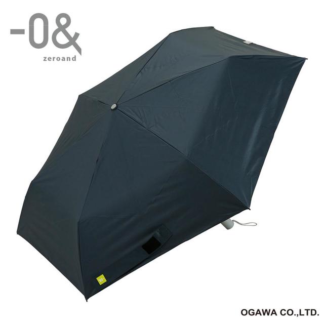 0＆(ゼロアンド)自動開閉傘 55cmBK（ブラック）