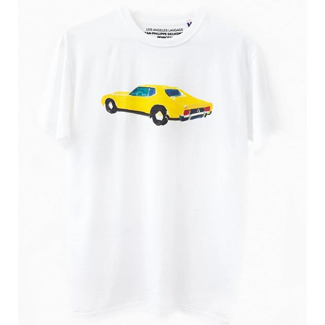 Jean Philippe Delhomme "Yellow Mustang 2" T-shirt （ジャン・フィリップ・デローム）ペロタン オリジナルTシャツ ※ご注文から1週間程度で発送予定