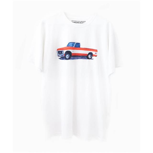 Jean Philippe Delhomme "Car 12" (Red) T-shirt（ジャン・フィリップ・デローム） ペロタン オリジナルTシャツ ※ご注文から1週間程度で発送予定