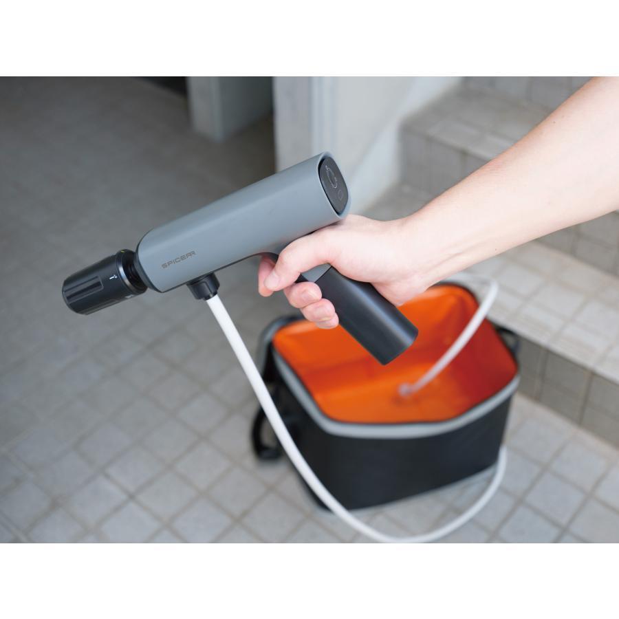 SPICERR（スパイサー）ポケッタブル高圧洗浄機　ブラック