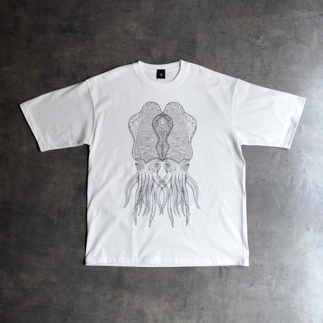 ホワイトアオリイカ　T-shirt（M-XLサイズよりご選択ください）