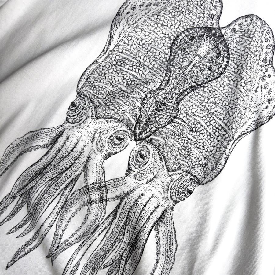 ホワイトアオリイカ　T-shirt（M-XLサイズよりご選択ください）