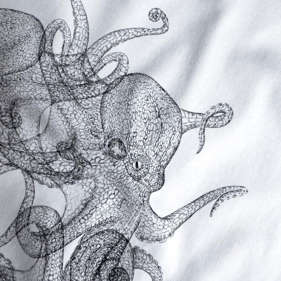 ホワイトマダコ　T-shirt（M-XLサイズよりご選択ください）