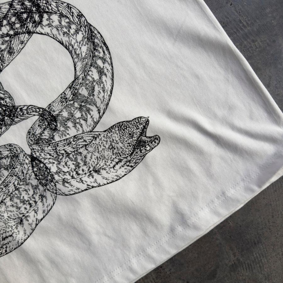 ホワイトウツボ　T-shirt（M-XLサイズよりご選択ください）