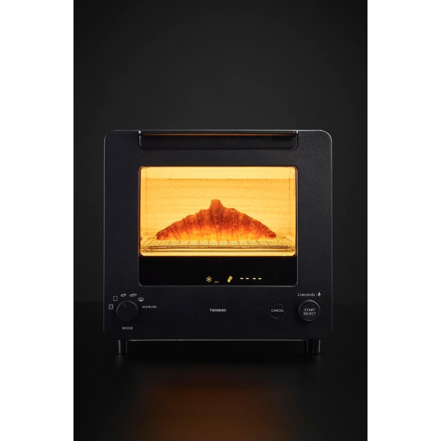 TWINBIRD (ツインバード) オーブントースター ブラック