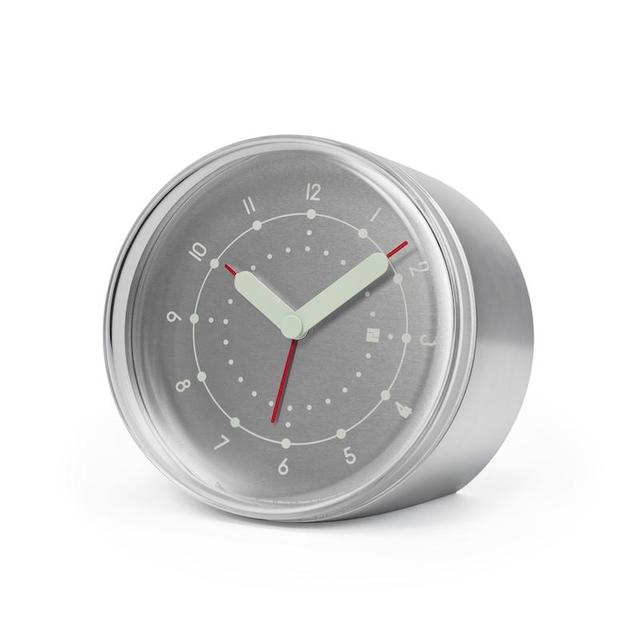 【タカタレムノス】ENTO（エントー）目覚まし時計 アルミニウム