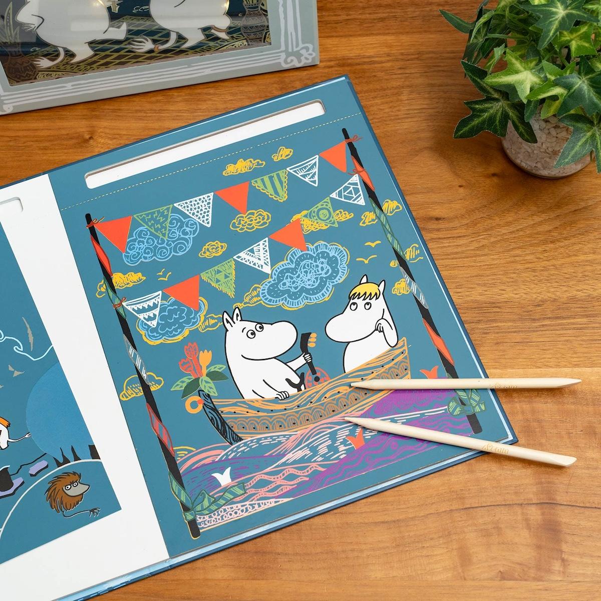 けずって楽しむぬりえ ムーミンのスクラッチアート