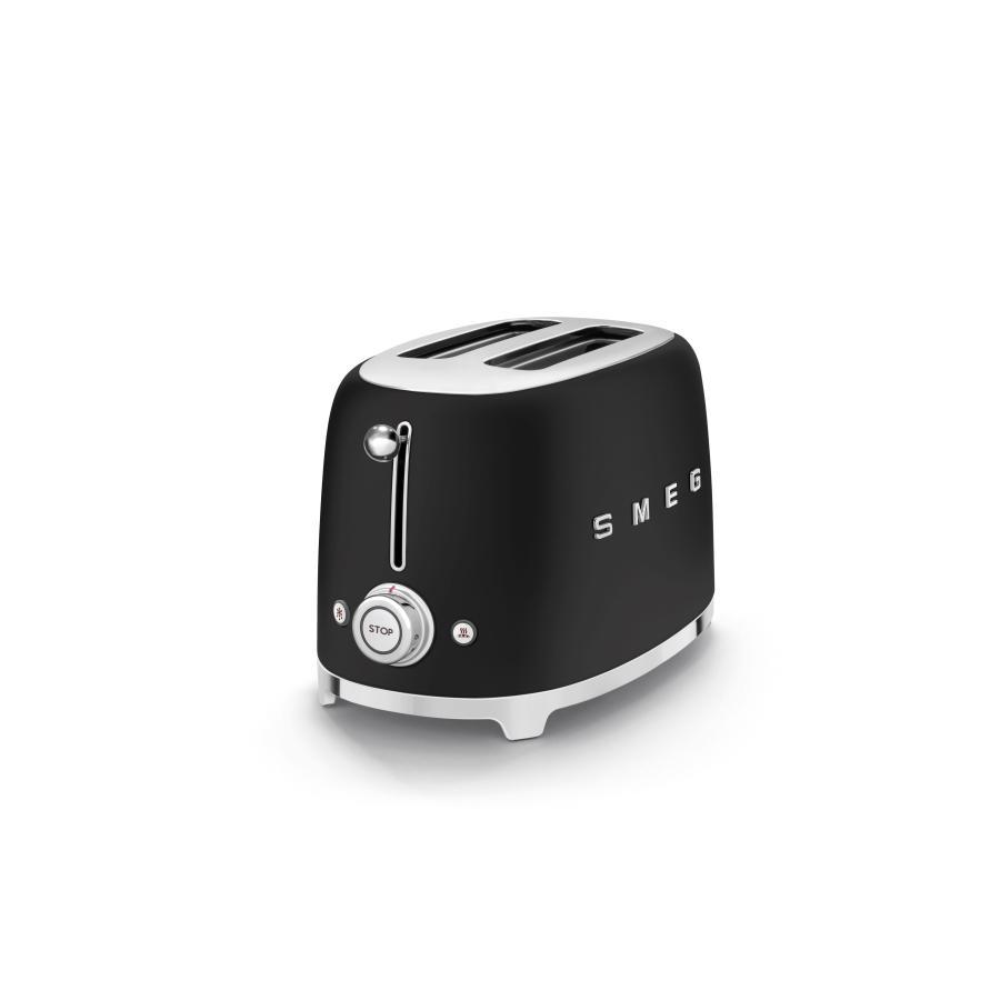 SMEG トースター ブラック レトロスタイル Amazon.com: SMEG 2 Slice Toaster with 6 Presets and Defrost